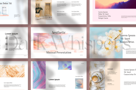 Aesthetic Minimal Presentation Template: Design That Speaks Softly
