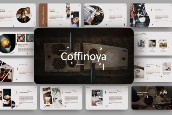 Brewing Visual Stories: The COFFINOYA Coffeeshop Presentation Design
