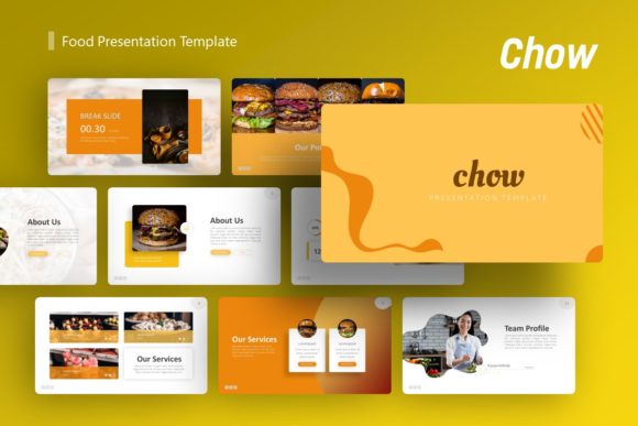 Chow Food Presentation Template: A Visual Feast for Your Next Pitch