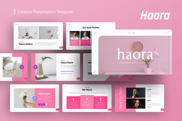 Elevate Your Brand Story with the Haora Creative Presentation Template