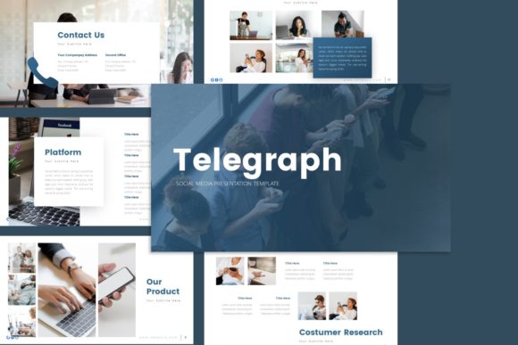 Elevate Your Brand with Telegraph Social Media Presentation
