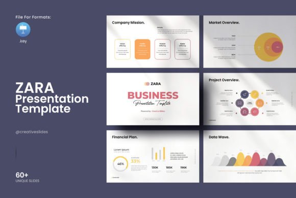 Elevate Your Slides with the Zara Keynote Template