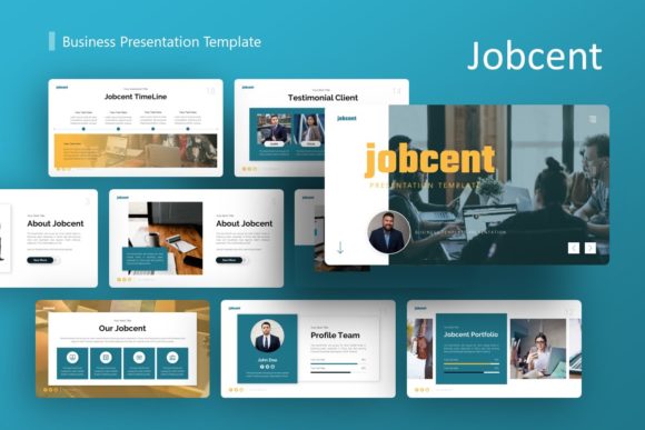 Jobcent Business Presentation Template: Your All-in-One Design Solution