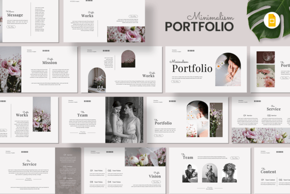 Minimalism Portfolio: A Google Slides Template for Modern Professionals