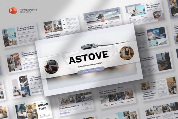 Technology Company PowerPoint Template: A Modern Design Asset